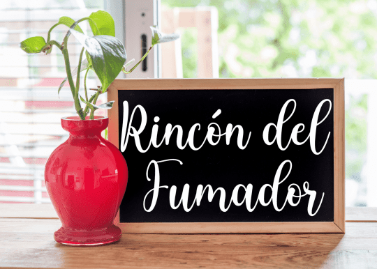 rincón pizarra-fumador