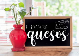 Cartel de Rincón-Pizarra-Quesos