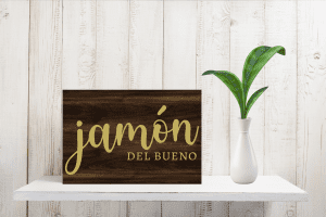 Cartel de Rincón-Madera-Jamón