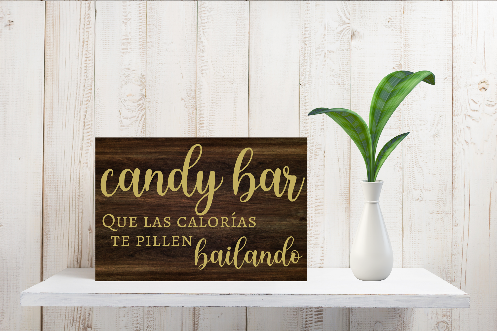 Individualidad programa mientras tanto Cartel de Rincón-Madera-Candy Bar y Bailar - La Detallista