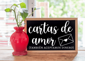 Cartel de Rincón-Pizarra-Cartas