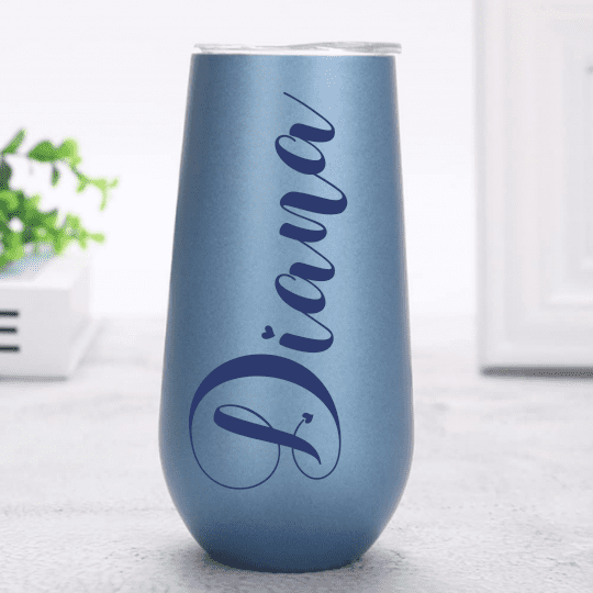 Copas de Champán azul claro