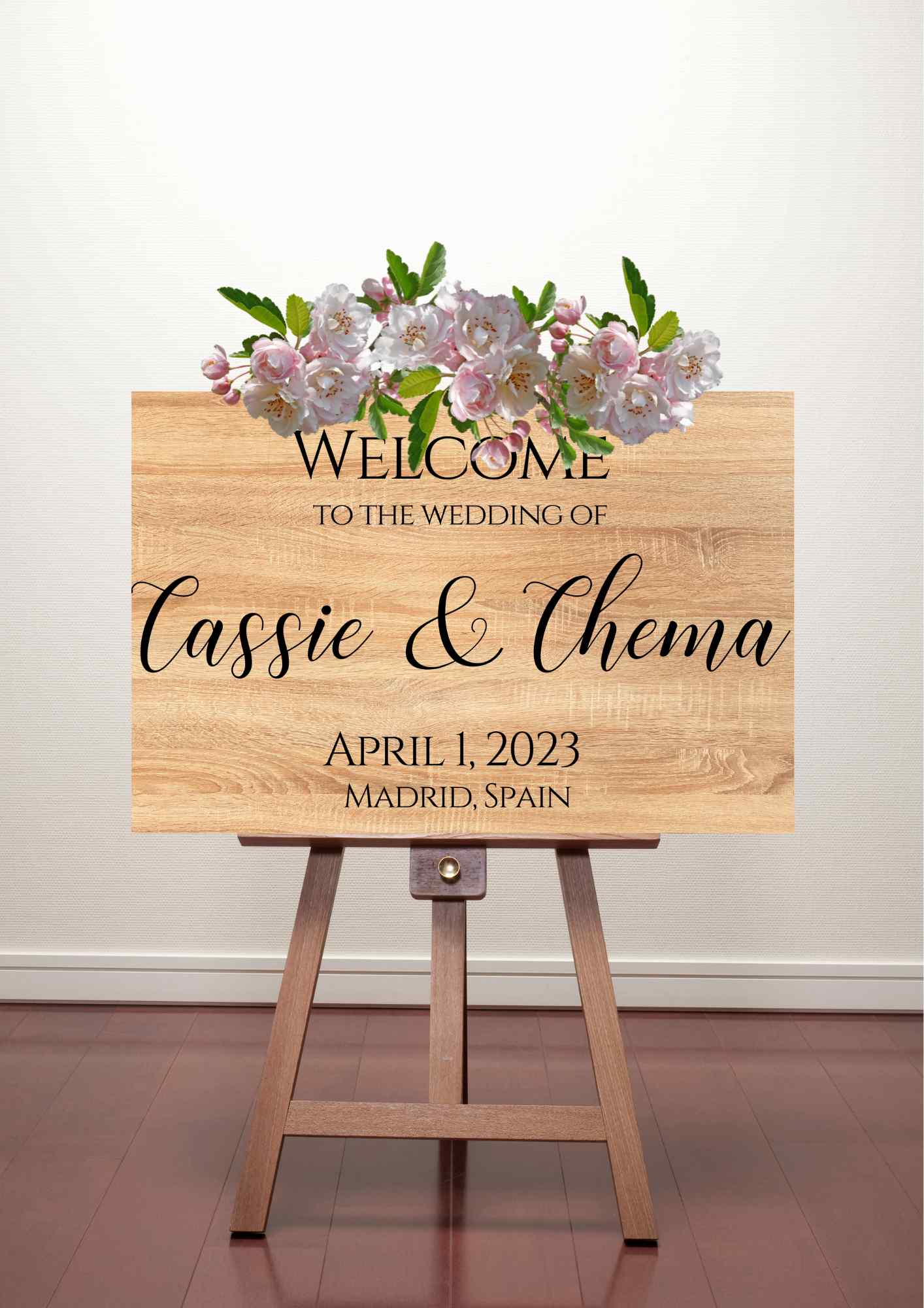 Carteles de madera cover wooden welcome
