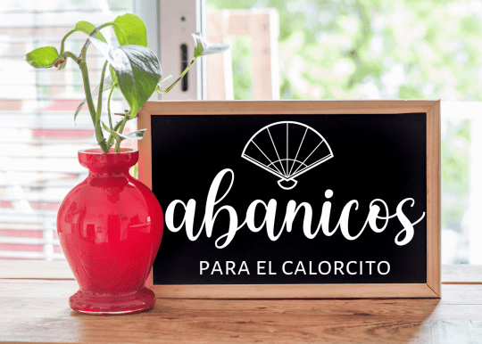 rincón pizarra abanicos