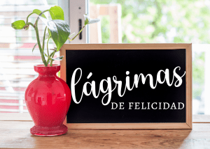 Cartel de Rincón-Pizarra-Lágrimas de Felicidad
