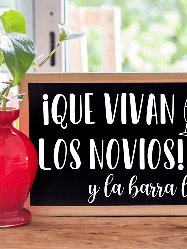 rincón pizarra vivan los novios
